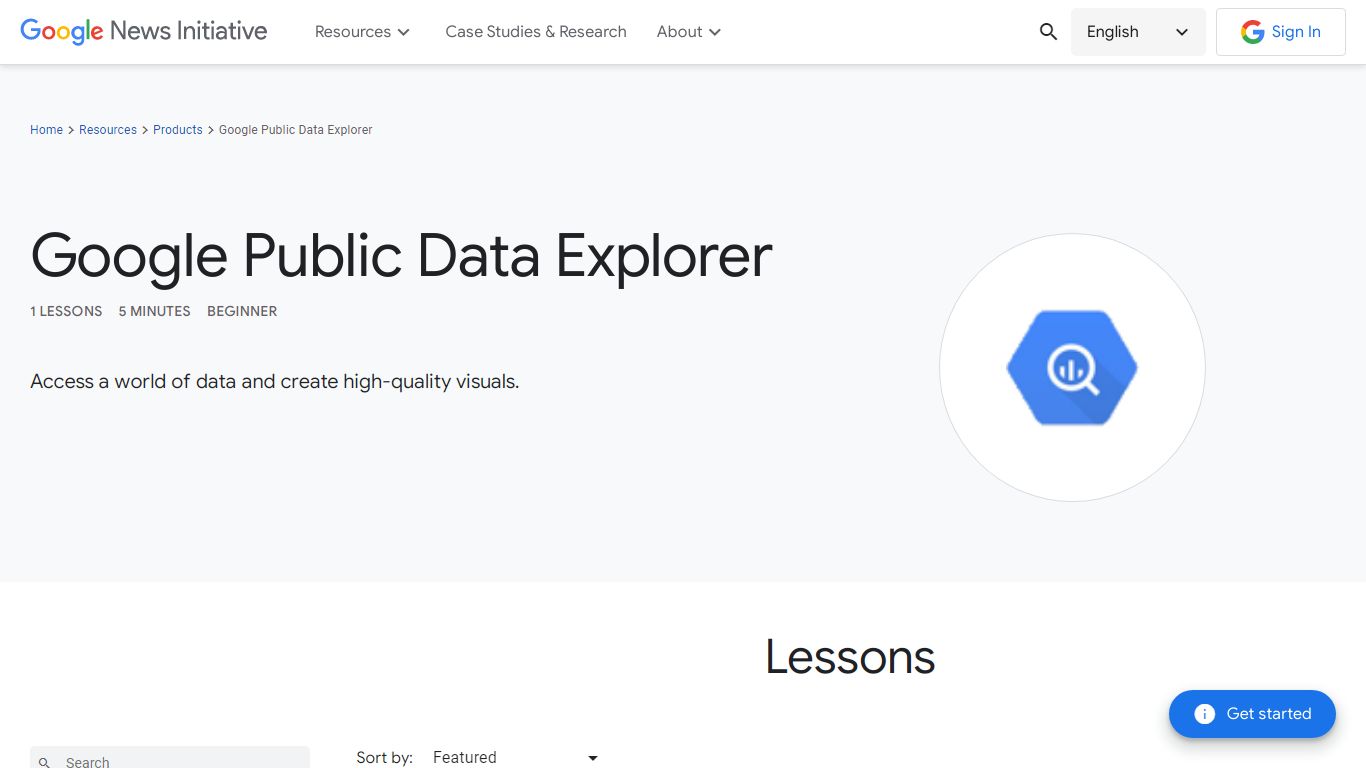 Google Public Data Explorer - Google News Initiative